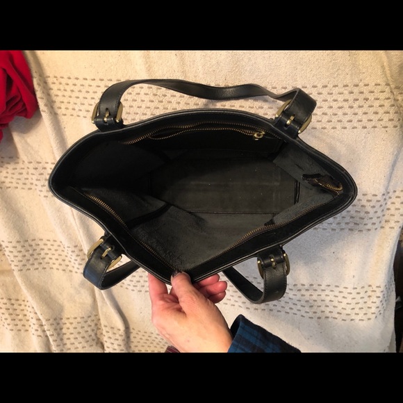 Black Leather Tote Bag - Picture 4 of 6